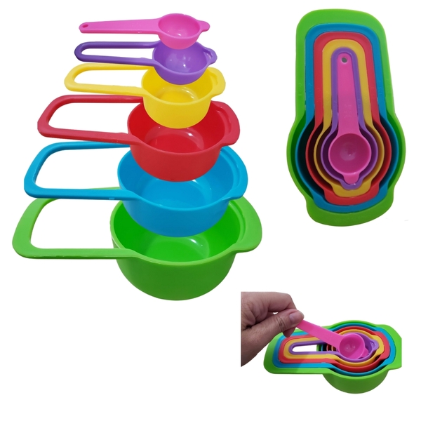 Colheres Xicaras Medidoras P/ Cozinhar Receitas Confeiteiros