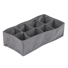 Colmeia Organizadora Dupla Tecido Cinza Premium 3,6L 8x15x30cm Praticità