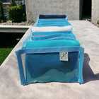 Colmeia Organizadora Gaveta Adulto Transparente Viés Azul 40x