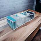 Colmeia Organizadora Gaveta Adulto Transparente Viés Branco 4