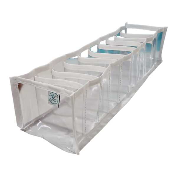 Colmeia Organizadora Gaveta Baby  Transparente Viés Branco 40