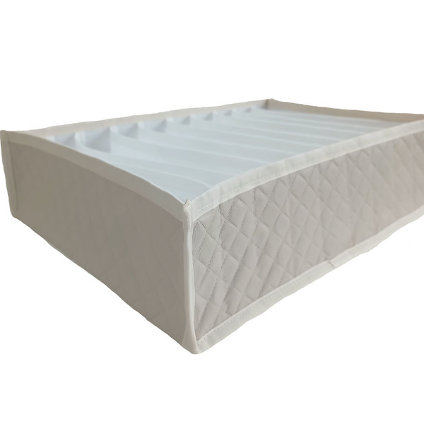 Colmeia Organizadora Gaveta Camiseta  Matelassê Marfim 40x28x