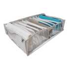 Colmeia Organizadora Gaveta Camiseta Transparente Viés Branco