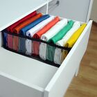 Colmeia Organizadora Para Camisetas - Preta 4 Peças