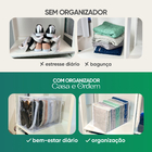 Colmeia Organizadora Plástico Transparente 30x25x40cm Casa e Ordem