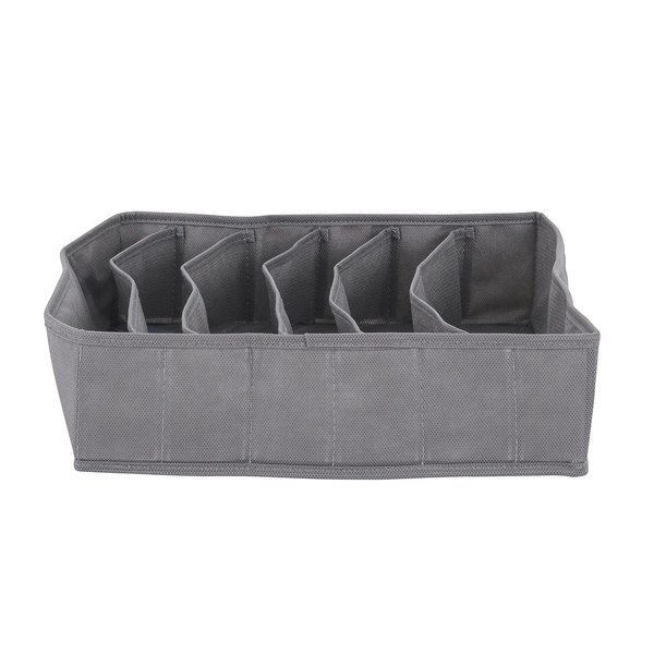 Colmeia Organizadora Tecido Cinza Premium 7,2L 8x30x30cm Praticità