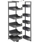 Coluna Alta Deslizante 10 Bandejas 50,5x35x144 Até 175cm Cinz