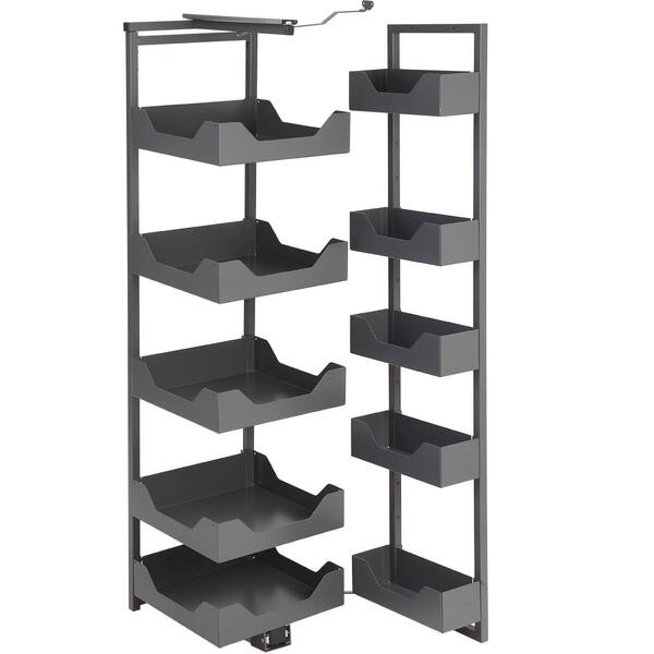 Coluna Alta Deslizante 10 Bandejas 50,5x35x144 Até 175cm Cinz