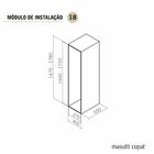 Coluna Alta Deslizante 10 Bandejas 50,5x35x144 Até 175cm Cinz