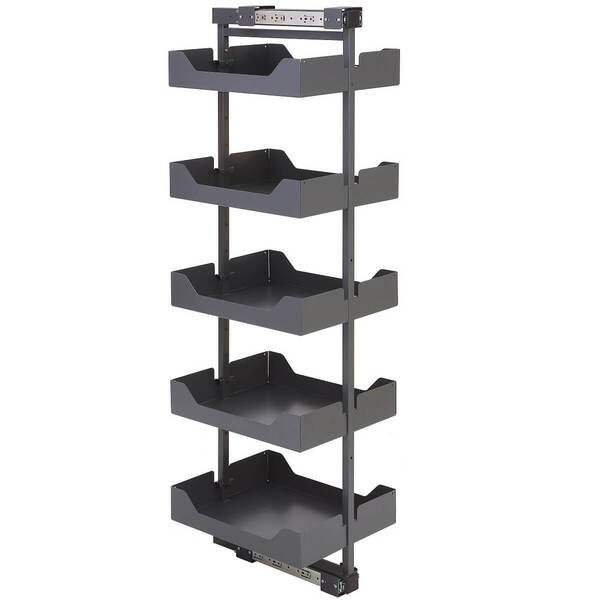 Coluna Alta Deslizante Masutti 5 Bandejas 48x24x175cm Pratele