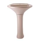 Coluna Chão Para Lavatório Diamantina Porcelana Areia Icasa