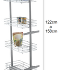 Coluna Deslizante 4 Cestos Aramado Armário Embutido Schmitt