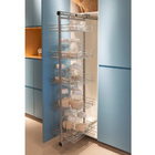 Coluna Deslizante Com 5 Cestos Aramados 41x25cm Para Armário