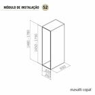 Coluna Deslizante Com 5 Cestos Embutir 48x24x175cm Masutti Pr