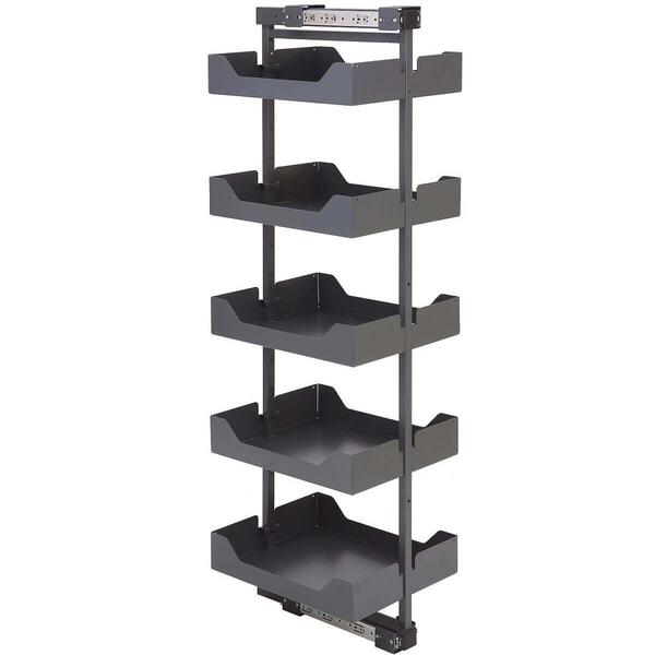 Coluna Deslizante Com 5 Cestos Embutir 48x24x175cm Masutti Pr