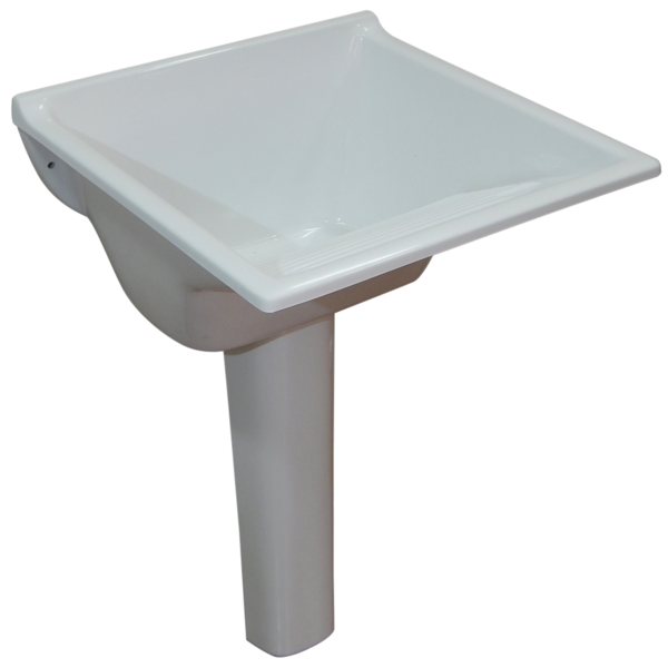 Coluna para Tanque 57x15cm Gelo Mármore Corso