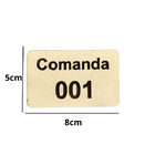 Comanda Bar Restaurante Ecologicas C/ 10 Em Mdf 3mm Branco