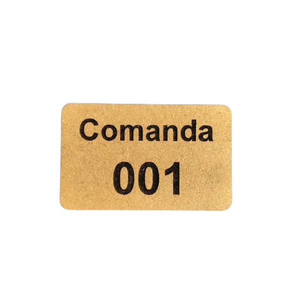 Comanda Bar Restaurante Ecologicas C/ 50 Em Mdf 3mm Natural