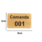 Comanda Bar Restaurante Ecologicas C/ 50 Em Mdf 3mm Natural