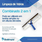 Combinado Limpeza De Vidro - 35 Cm - S/cabo - Bralimpia - 1 U