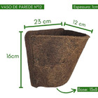 Combo 12 Meio Vaso De Parede Fibra De Coco Nº12 P/ Orquídeas