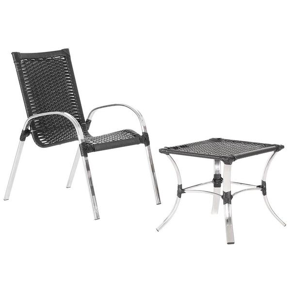 Combo 1 Cadeira Colombia 1 Mesa Baixa Colombia Para Área, Var