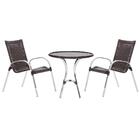 Combo 2 Cadeiras Colombia 1 Mesa Alta Toquio Para Área, Varan