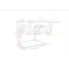 Combo 2 Em 1 Gabinete De Vidro 60cm Ac Com Cuba Quadrada + To