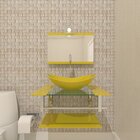 Combo 2 Em 1 Gabinete De Vidro 60cm Iq Inox Com Cuba Oval + T