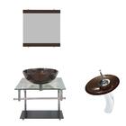 Combo 2 Em 1 Gabinete Polônia Torneira Ibiza Marrom Ekasa