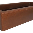 Combo 2 Jardineiras Planta Marrom 37cm Floreira Polietileno