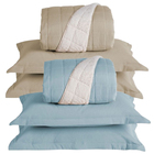 Combo 2 Kit Cobre Leito Colcha Capri Casal Dupla Face 3 Peças