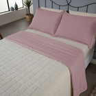 Combo 2 Kit Cobre Leito Colcha Capri Queen Dupla Face 3 Peças