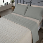 Combo 2 Kit Cobre Leito Colcha Capri Queen Dupla Face 3 Peças