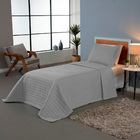 Combo 2 Kit Cobre Leito Colcha Monaco Solteiro Dupla Face  -