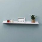Combo 2 Prateleiras Porta Quadro Branco Mdf 90 Cms
