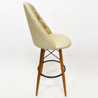 Combo 3 Banquetas Alta Bar Decorativa Sophia Botonê Cor Bege