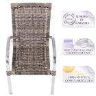 Combo 3 Cadeiras Colombia Para Área, Varanda Em Aluminio E Fi