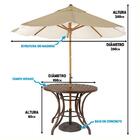 Combo 4 Cadeiras Fibra  Argila Mesa  Marrom E  Bege