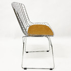 Combo 4 Cadeiras Para Cozinha Bertoia Cromada Assento Cor Car