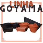 Combo 5 Vasos De Parede 20cm Meia Lua P/ Plantas Terracota