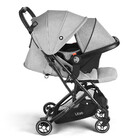 Combo Carrinho De Bebê Compacto Oppa Cinza + Bebê Conforto +