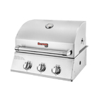 Combo Churrasqueira À Gás Bonezze Pro 3 + Chapa - Gás Botijão