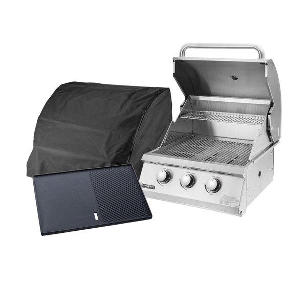 Combo Churrasqueira À Gás Mikazza G2 Pro 3 + Capa + Chapa - G