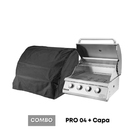 Combo Churrasqueira À Gás Mikazza G2 Pro 4 + Capa - Gás Botij