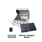 Combo Churrasqueira À Gás Mikazza G2 Pro 4 + Chapa + Espeto