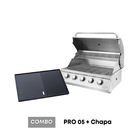 Combo Churrasqueira À Gás Mikazza G2 Pro 5 + Chapa De Ferro F