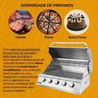 Combo Churrasqueira À Gás Mikazza G2 Pro 5 + Espeto - Gás Bot