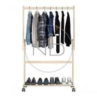 Combo De Araras Para Loja De Roupas Madeira Pinus