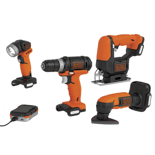 Combo de ferramentas à bateria 12 volts 5 em 1 - GoPak - Blac